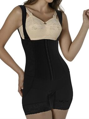 Women’s Black Full-Body Shapewear Bodysuit - Slimming Waist & Thigh Control